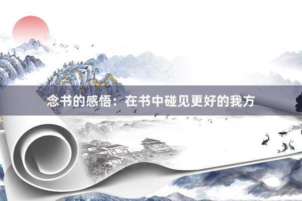 念书的感悟：在书中碰见更好的我方